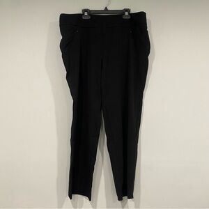 Investments Petites Women's Black Ankle Cropped Pants Size 16PS